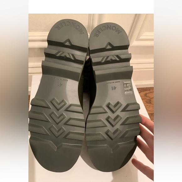 Authentic Moncler Ginette Waterproof Rain Boot Knit Cuff US 11, 41 Italy New - Picture 8 of 9